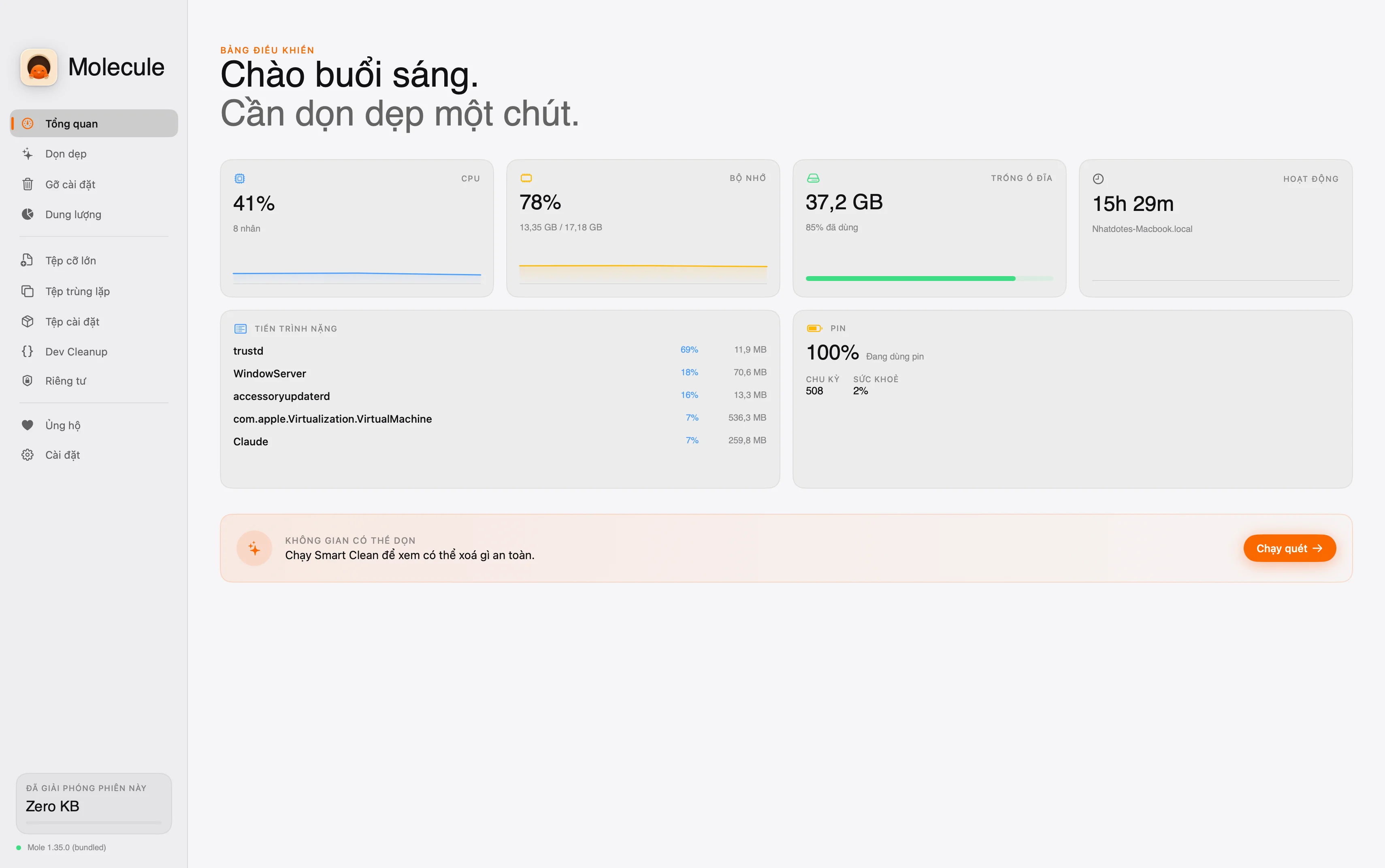 Molecule — Dashboard