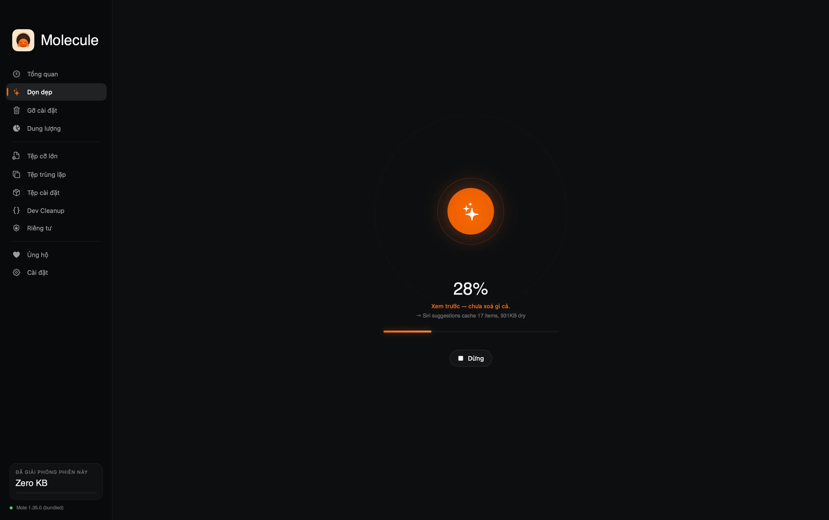 Molecule — Smart Clean · scanning