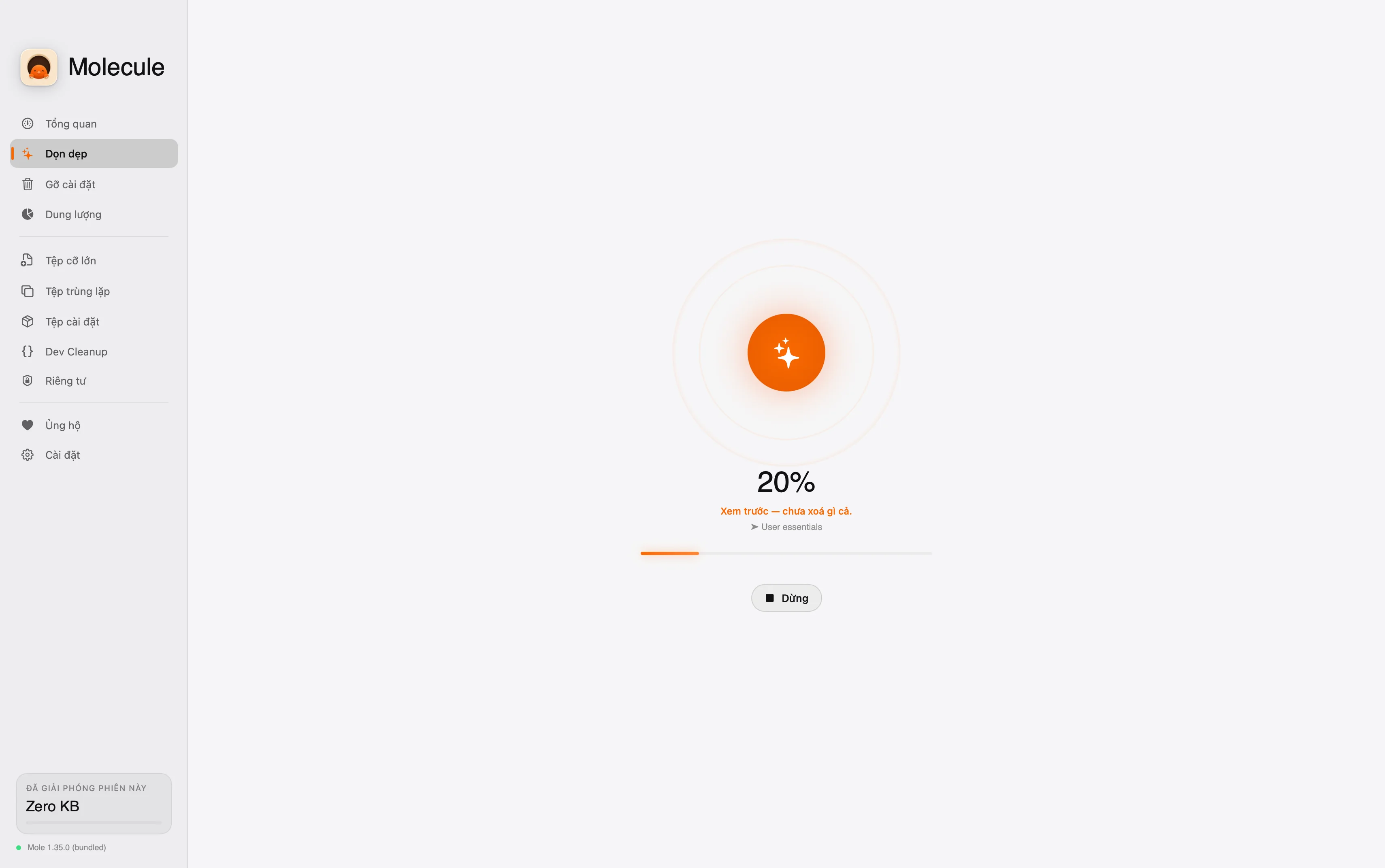 Molecule — Smart Clean · scanning