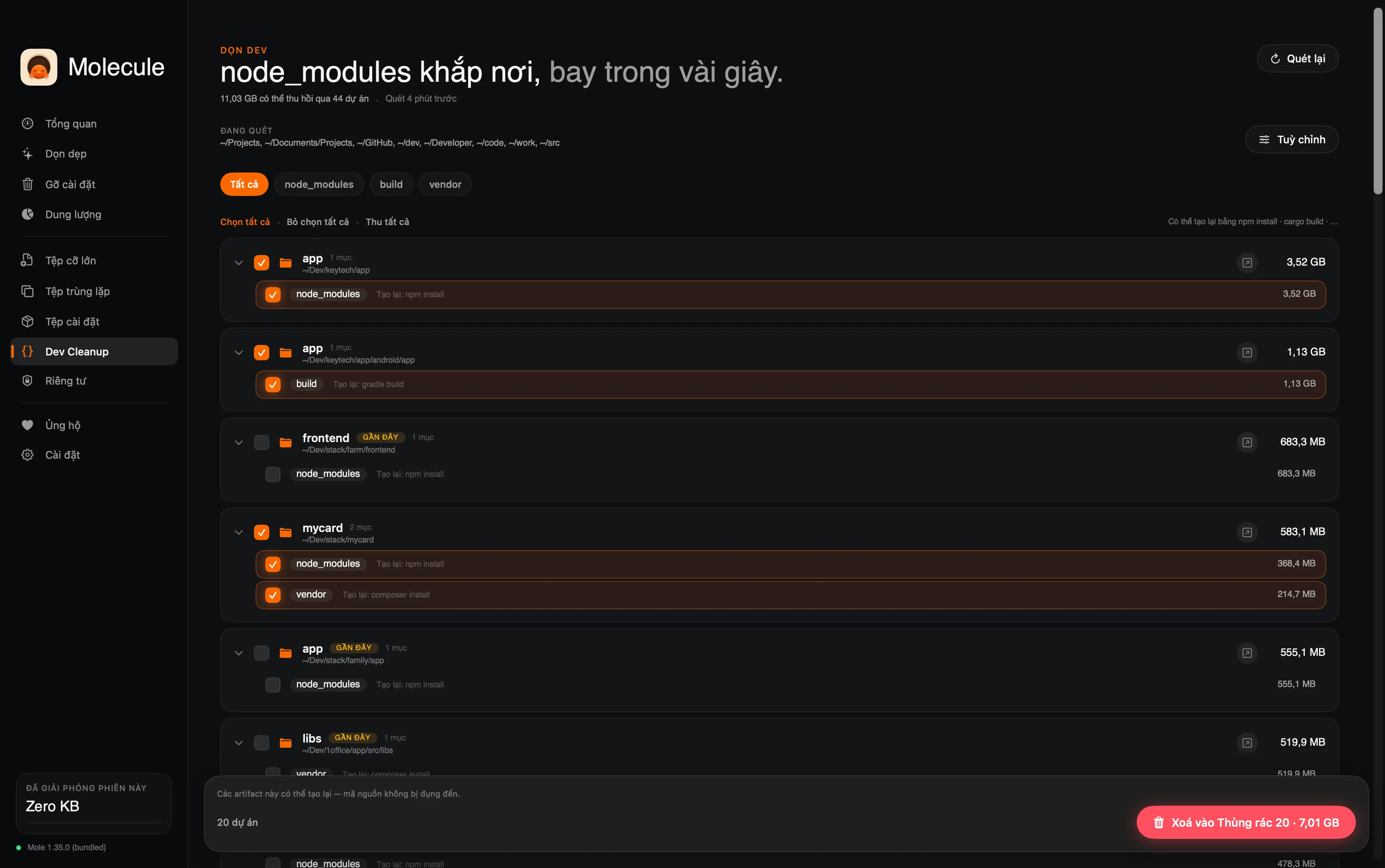 Molecule — Dev Purge