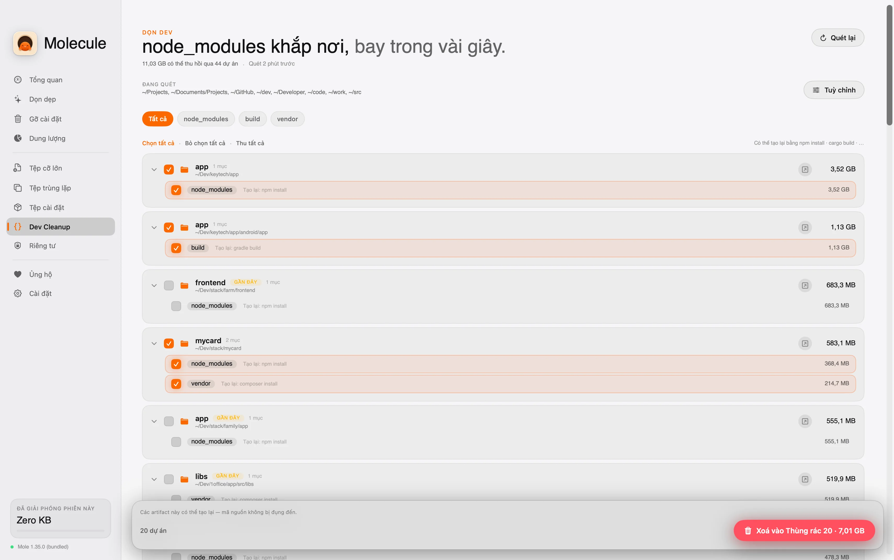 Molecule — Dev Purge